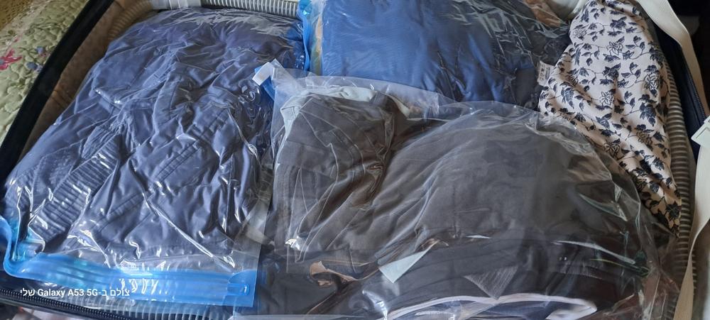 סט 2 שקיות ואקום לנסיעות - ללא צורך בשואב ! - Customer Photo From פסי ב.