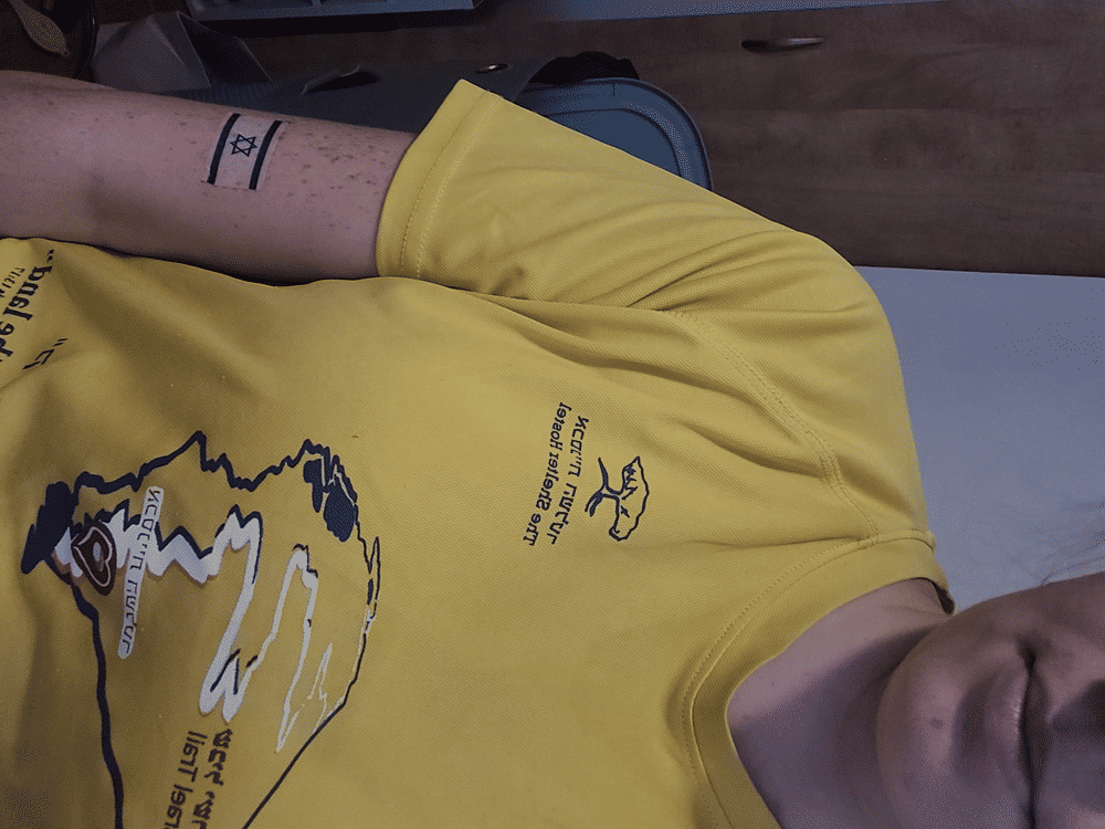 סט 6 קעקועי דגל ישראל - Customer Photo From קרולינה ק.