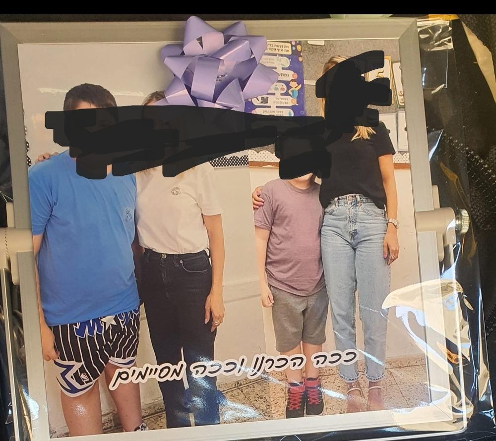 לוח מגנטי מחיק דו צדדי - Customer Photo From אורלי 