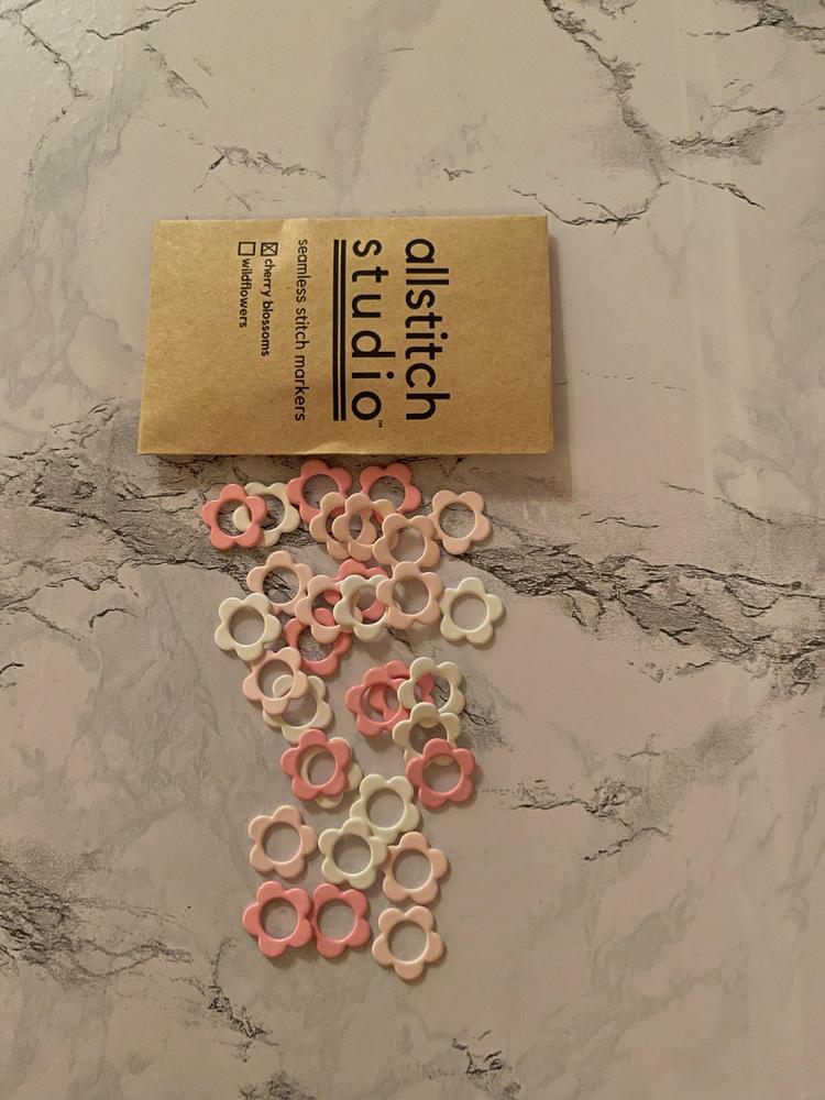 Flower Stitch Markers - Customer Photo From Betty