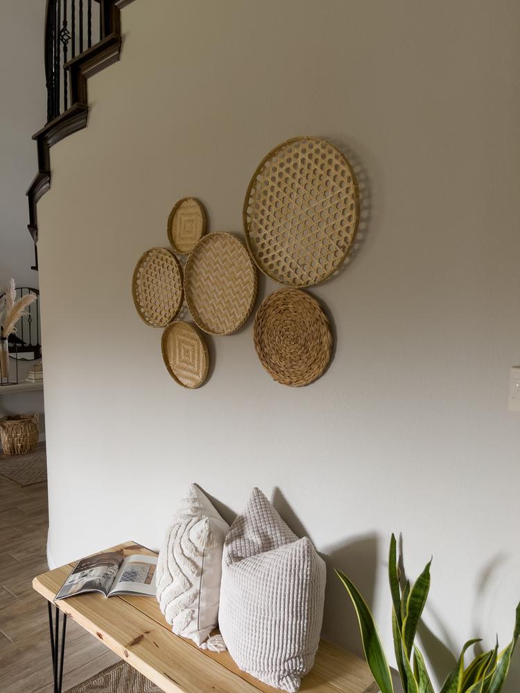 Bamboo And Water Hyacinth Wall Basket Set - Customer Photo From Kobe Waller