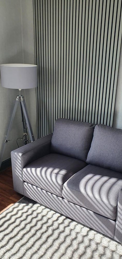 Acupanel® Colour Slate Grey Acoustic Wall Panels - Customer Photo From Michael Diver