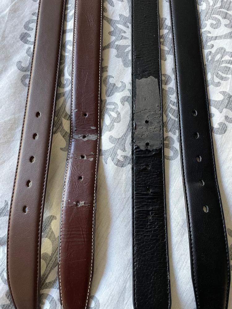 Professional 2 - Brushed Nickel Vegan Belt (Sizes - Black: 38,42,44; Bourbon 38,40; Brown 36,40,42,44) - Customer Photo From Sanjay