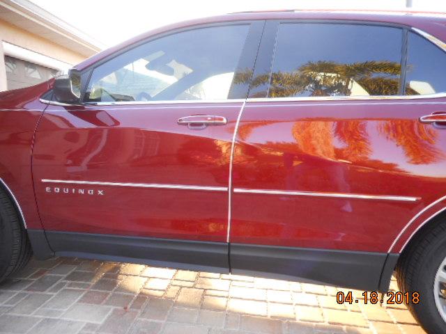 red,clear set car door edge protectors 6 inch 1 set black