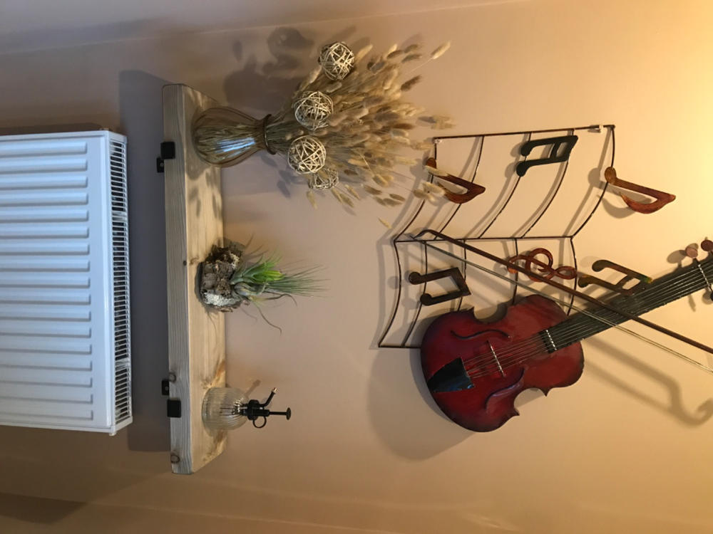 Rustic Wooden Radiator Shelf handcrafted in the UK - Customer Photo From eddie shuttlewood