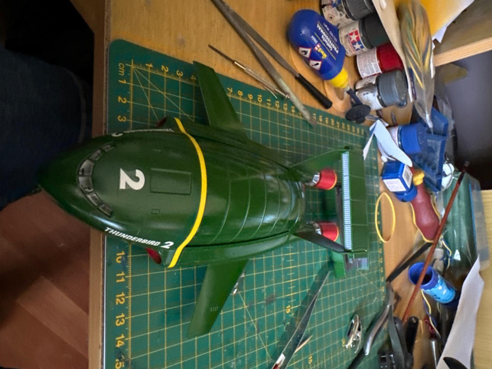 AOSHIMA Thunderbirds 1/350 Thunderbird No.2 & 4 Plastic Model - Customer Photo From tony zahnleiter