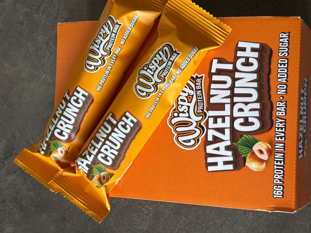 Wispy Protein Bar - Hazelnut Crunch (10x 55g) - Customer Photo From Britt Munksgaard
