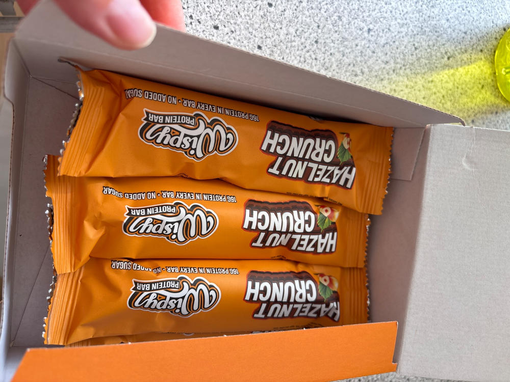 Wispy Protein Bar - Hazelnut Crunch (10x 55g) - Customer Photo From Nina Jensen