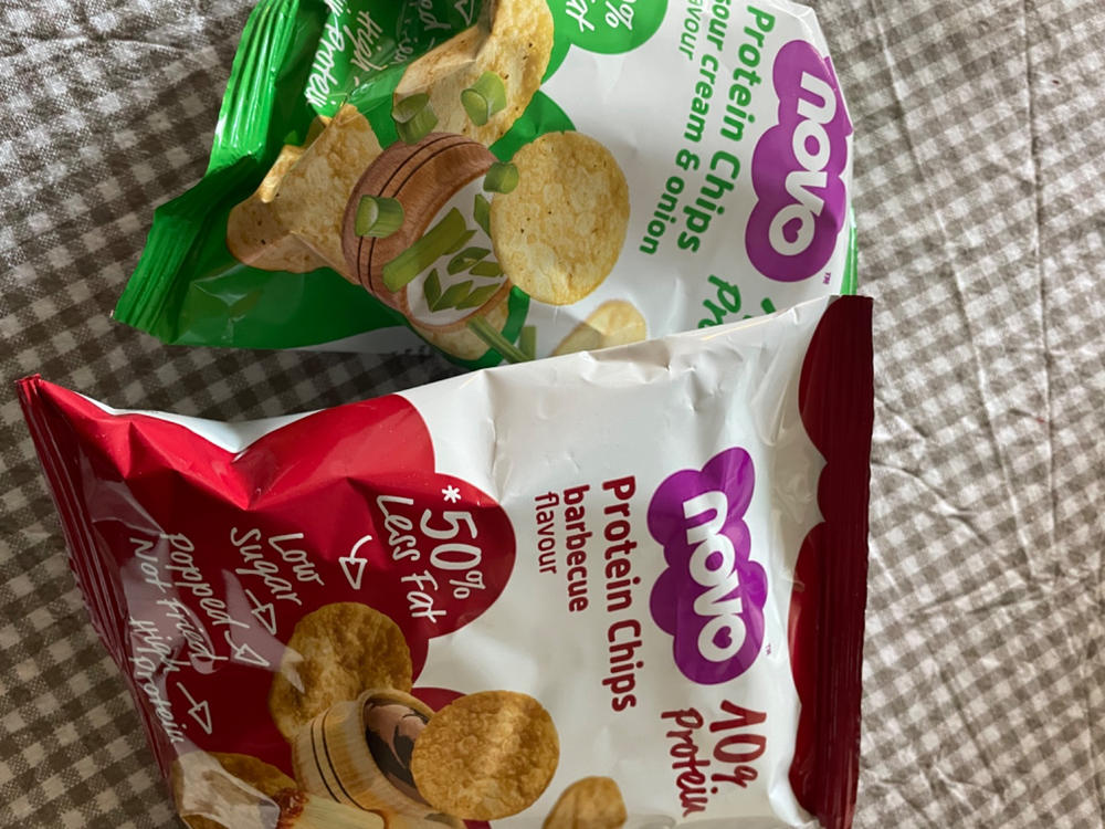 Novo Nutrition Protein Chips - Bland Selv (6x 30g) - Customer Photo From Dorthe Andersson