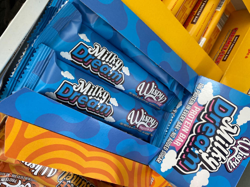 Wispy Protein Bar - Milky Dream (10x 55g) - Customer Photo From Nikoline Birk Larsen