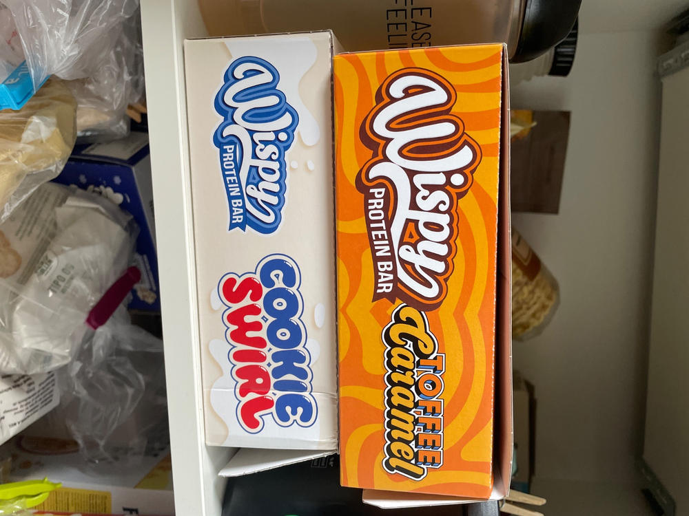 Wispy Protein Bar - Cookie Swirl (10x 55g) - Customer Photo From Jeanne Pedersen