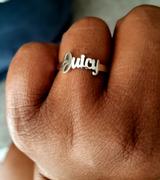 diyjewelry Copper/925 Sterling Silver Personalized Modern Script Name Ring Review