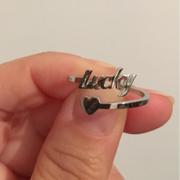 diyjewelry 925 Sterling Silver Personalized Script Letters Name Ring with Heart Review