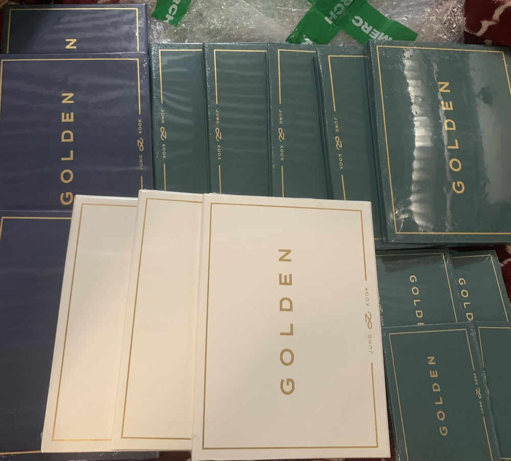 BTS Jung Kook 'GOLDEN' (Set + Weverse Albums ver.) + Weverse Gift - A-KPOP