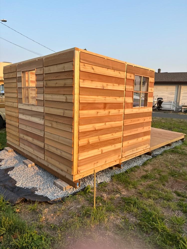 Cedarshed Rancher Large Shed Kit and Storage Solution - Customer Photo From Rachel Parker
