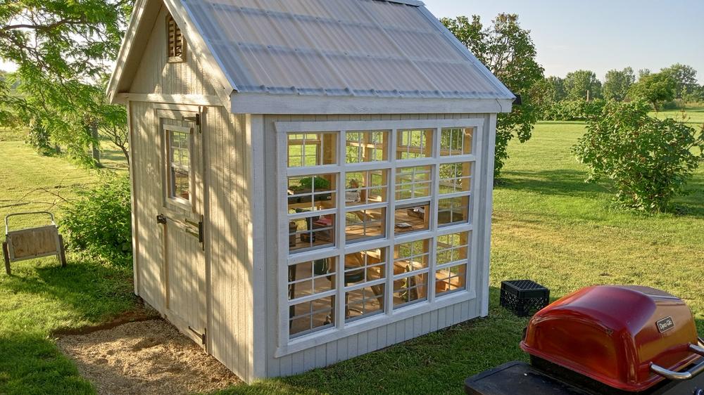 Little Cottage Co. Colonial Gable Greenhouse - Customer Photo From David WHITCROFT