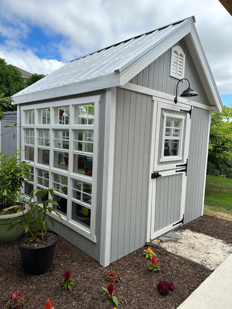 Little Cottage Company Colonial Greenhouse Gable Shed - Customer Photo From Ace