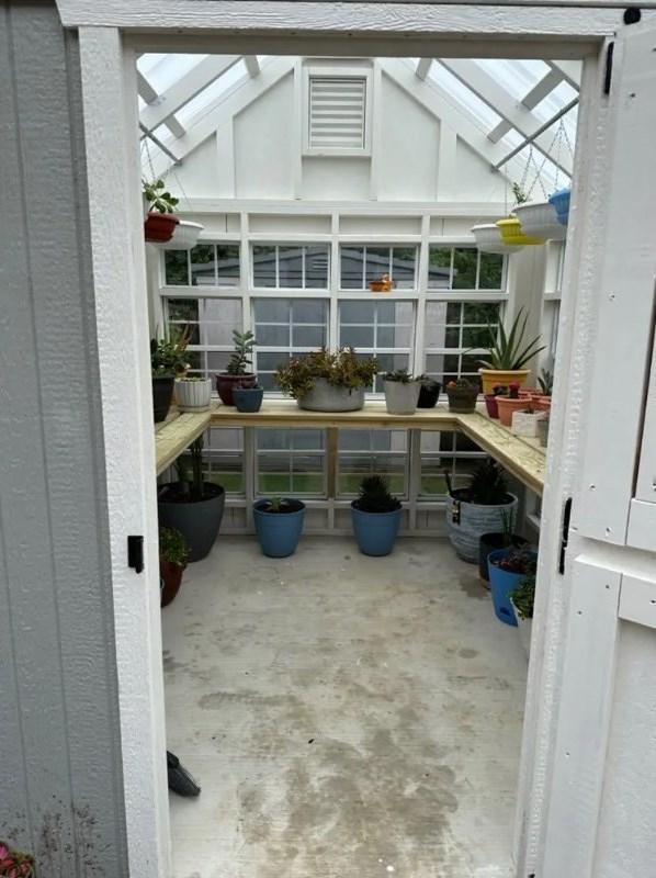 Little Cottage Company Colonial Greenhouse Gable Shed - Customer Photo From Efrain