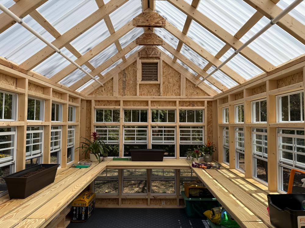 Little Cottage Co. Colonial Gable Greenhouse - Customer Photo From Bob Kain