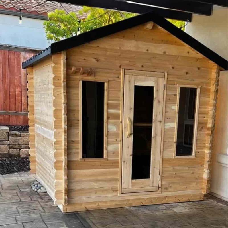 Canadian Timber Georgian Cabin Sauna - Customer Photo From Dana Shuster