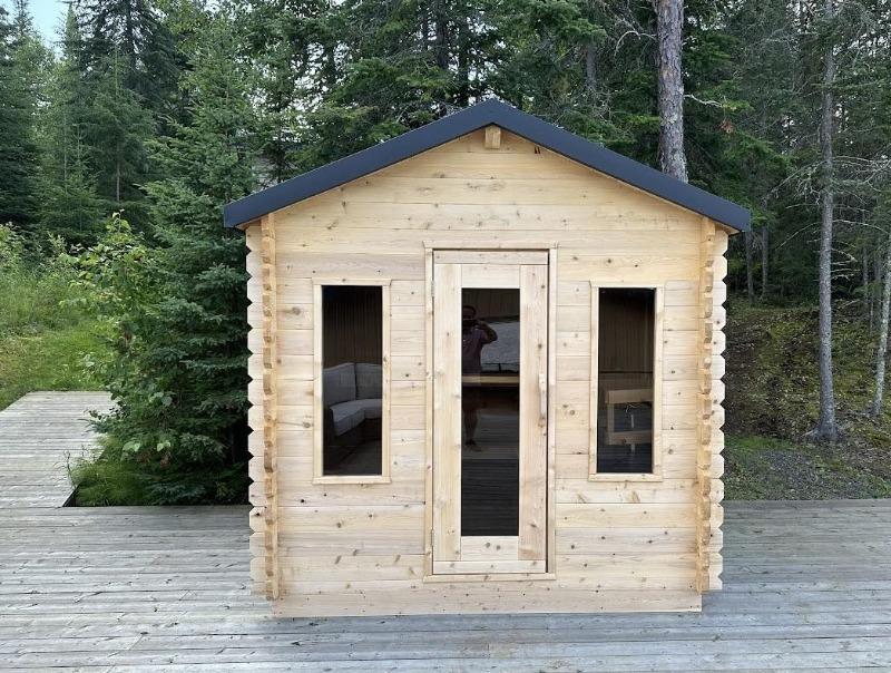 Canadian Timber Georgian Cabin Sauna - Customer Photo From Bryan Quinn