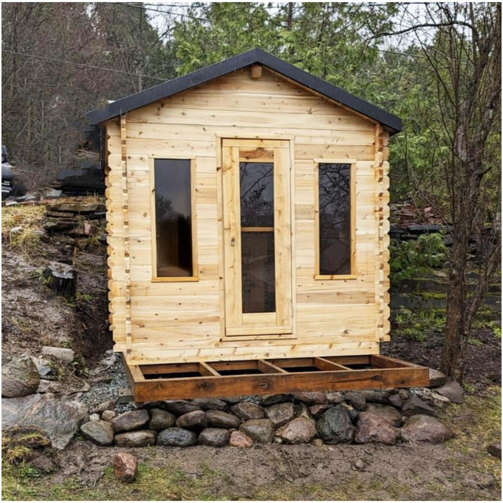 Canadian Timber Georgian Cabin Sauna with Changeroom - Customer Photo From Olyver Sean Whitley