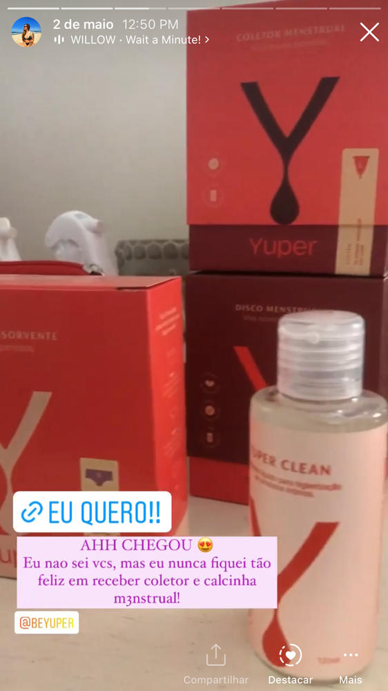 Coletor e Disco Menstrual Yuper + Esterilizador + Yuper Clean + Necessaire - Customer Photo From Giovana Roqui