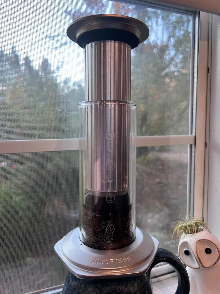 AeroPress Premium Coffee Maker | Glass and Metal Coffee Maker