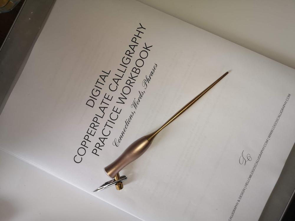 Digital Copperplate Connections Workbook - Customer Photo From Nadia Enevoldsen