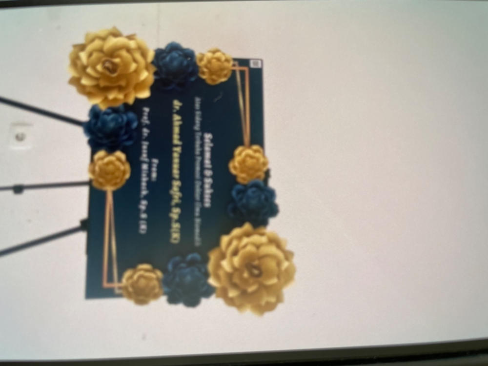 Oberon Paper Flower Board - Customer Photo From dr. Lia Fatimah