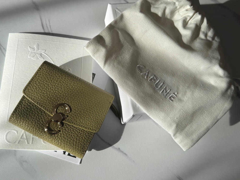Cafuné - Double-C Wallet - Brownstone