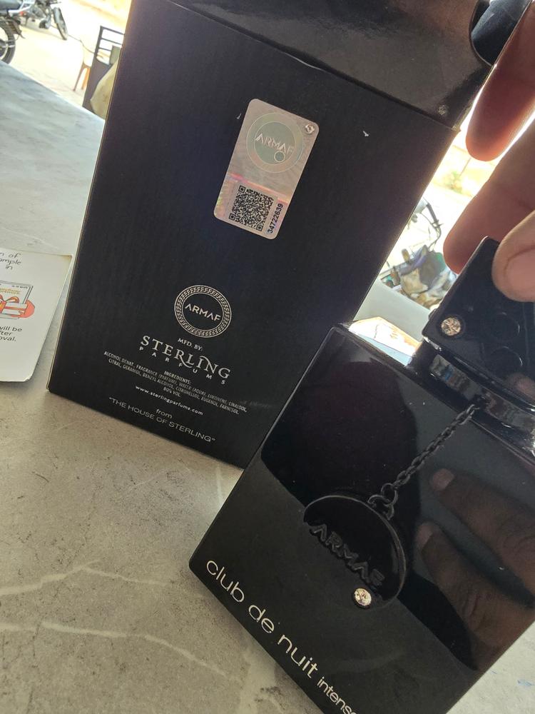 Armaf Club de Nuit Intense Man Eau de Toilette - Customer Photo From Kaushal Jagetiya