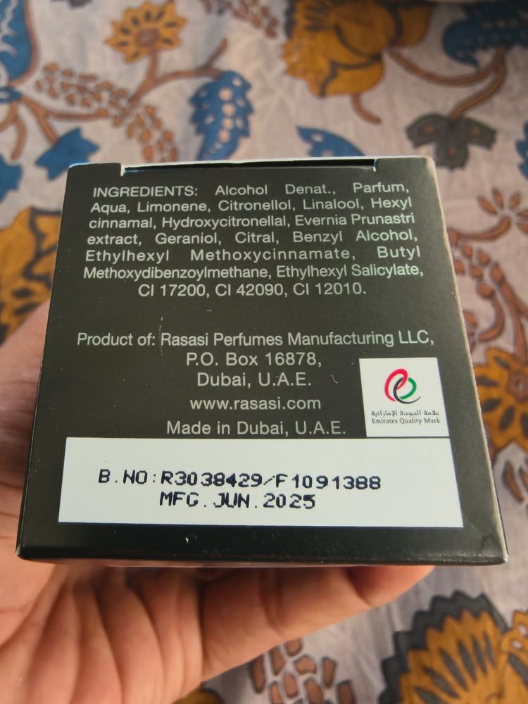 Rasasi Fattan Pour Homme Eau de Parfum for Men - Customer Photo From Sankalp Sonani