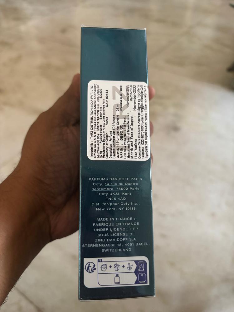 Davidoff Cool Water Eau de Toilette for Men - Customer Photo From Balaji