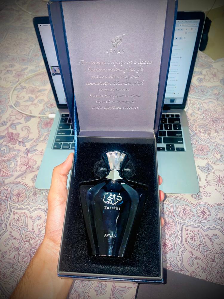 Afnan Turathi Blue Pour Homme Eau de Parfum for Men - Customer Photo From Saksham Mor