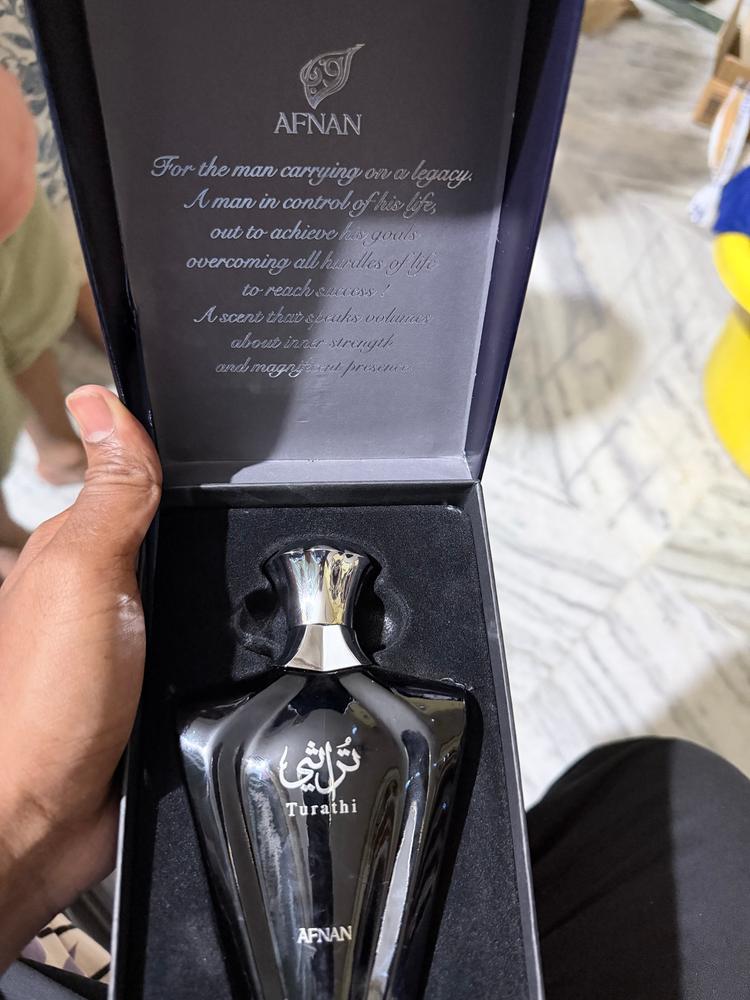 Afnan Turathi Blue Pour Homme Eau de Parfum for Men - Customer Photo From Thejaswaroop