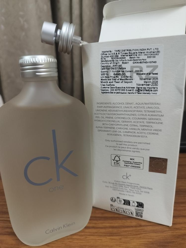 Calvin Klein CK One Eau de Toilette for Men - Customer Photo From Vikas Vats