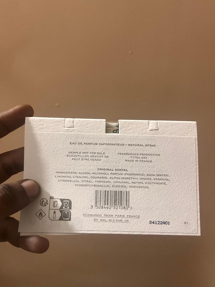 Creed Original Santal Sample - Customer Photo From Hemanth Sai Reddy