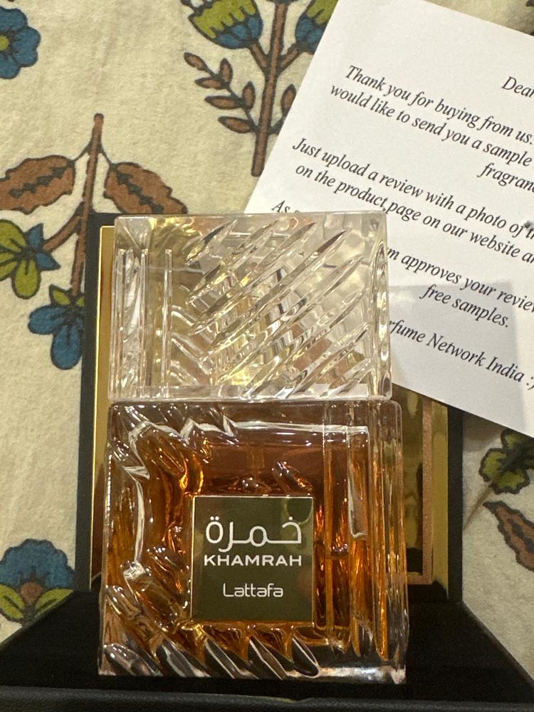 Lattafa Khamrah Eau de Parfum for Men - Customer Photo From Lucky Makhija..