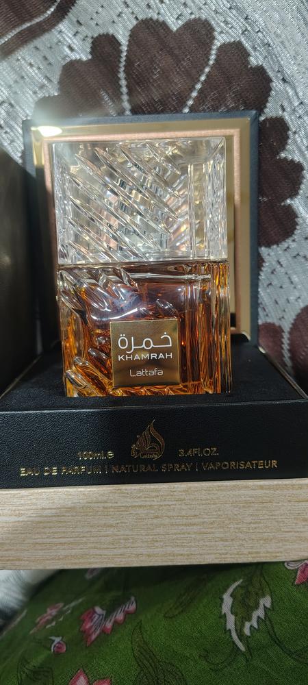 Lattafa Khamrah Eau de Parfum for Men - Customer Photo From Sharvani Juvvadi