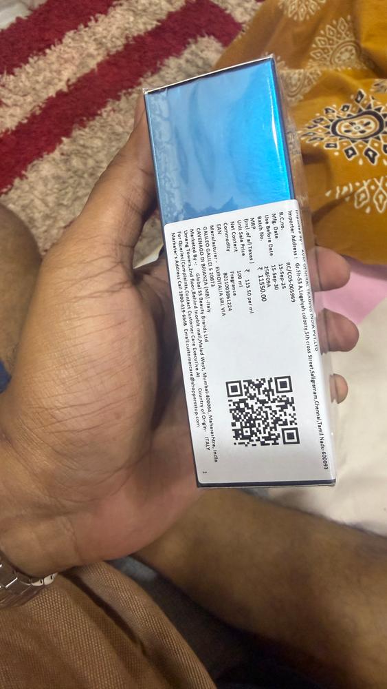 Versace Eros Eau de Parfum for Men - Customer Photo From N Mohan Vital