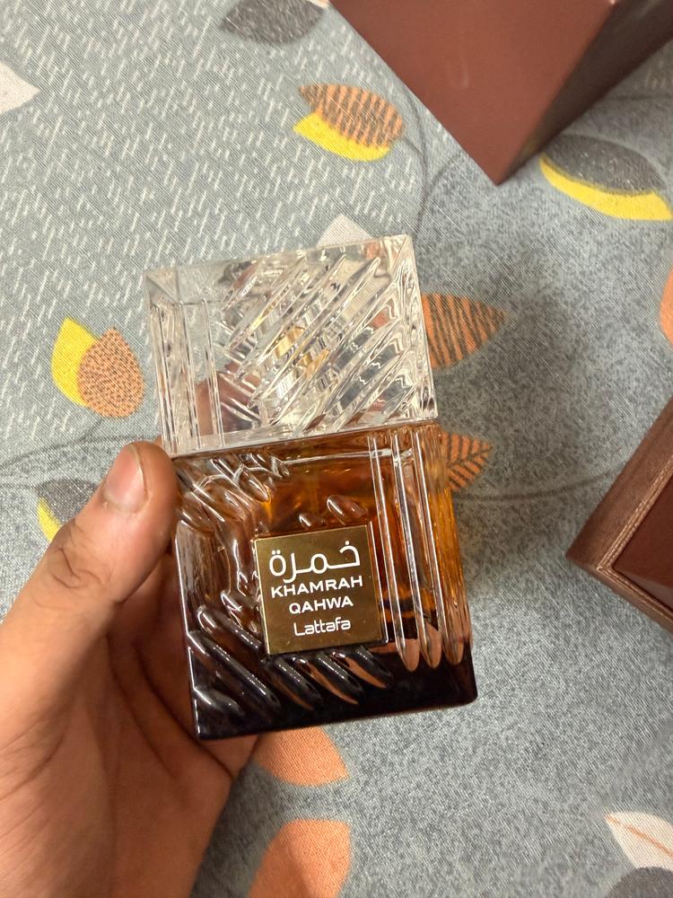 Lattafa Khamrah Qahwa Eau de Parfum - Customer Photo From Satyam