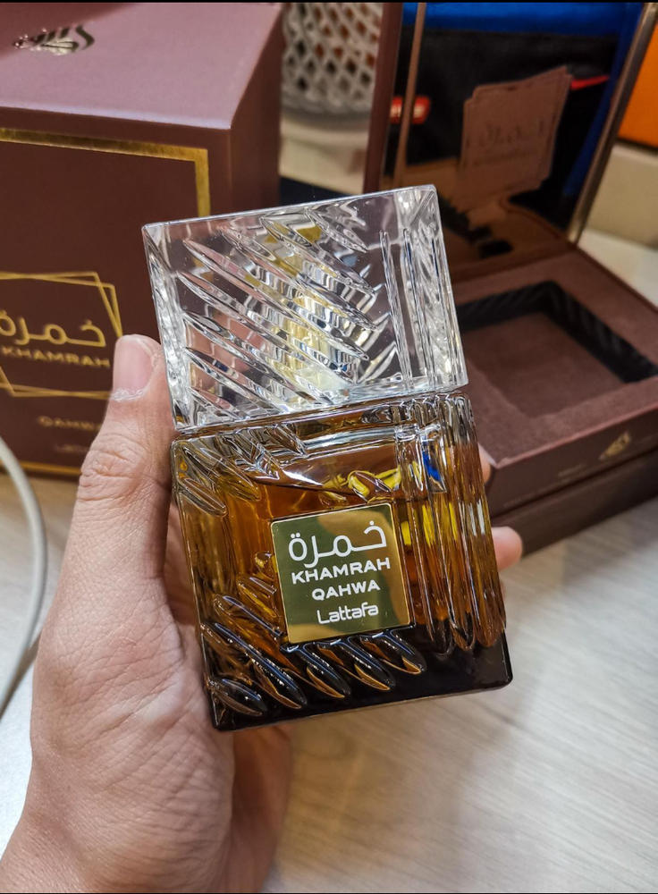 Lattafa Khamrah Qahwa Eau de Parfum - Customer Photo From Arvind 