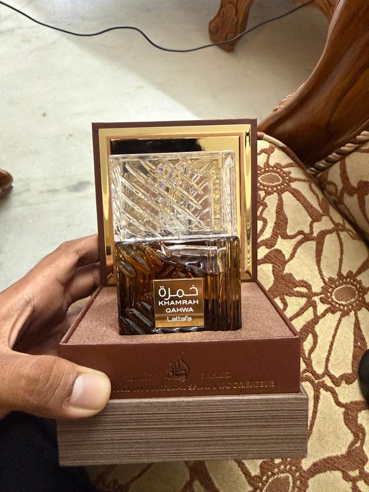 Lattafa Khamrah Qahwa Eau de Parfum - Customer Photo From Yadhu K