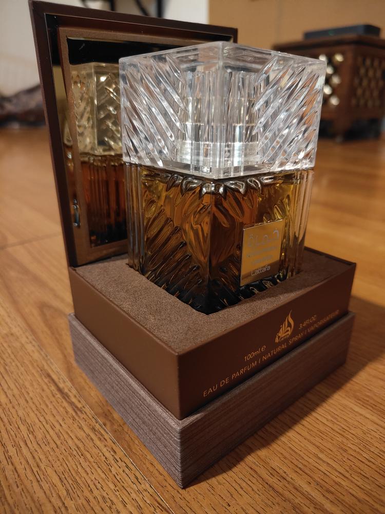 Lattafa Khamrah Qahwa Eau de Parfum - Customer Photo From Kavita
