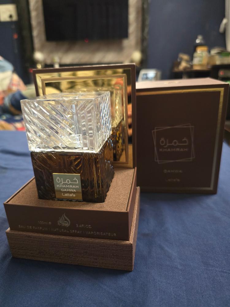 Lattafa Khamrah Qahwa Eau de Parfum - Customer Photo From Kritin