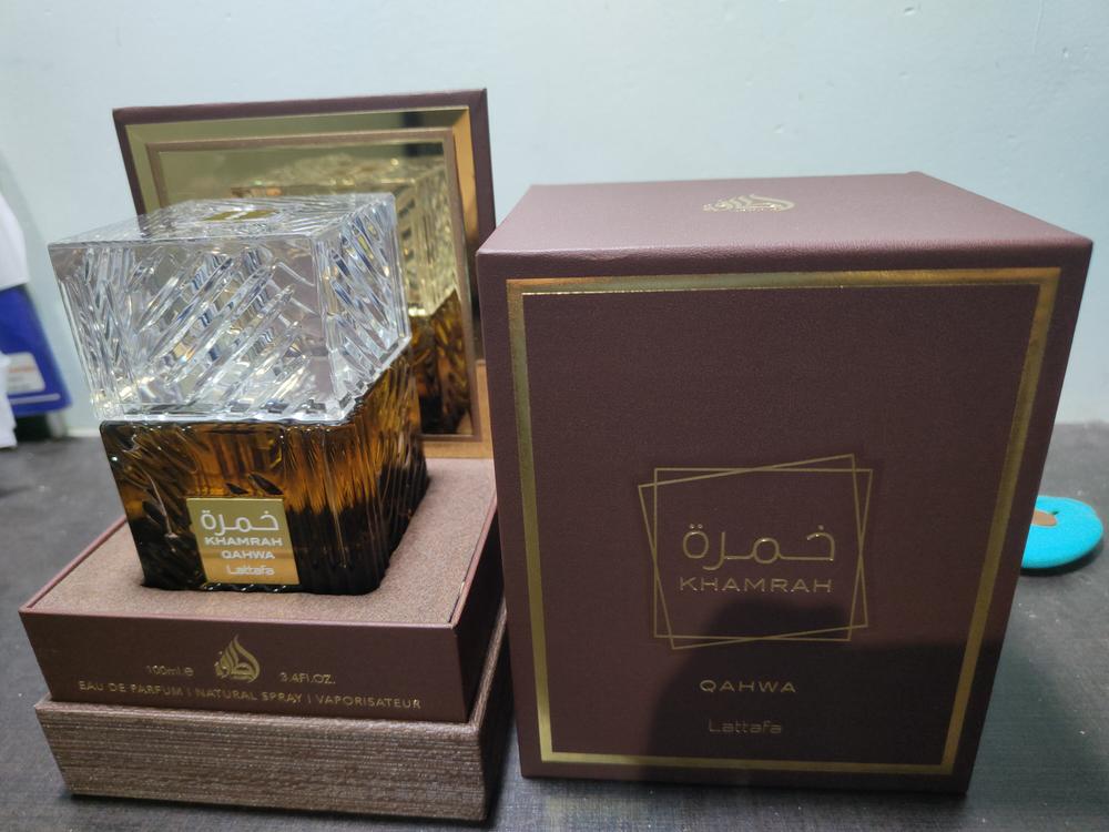 Lattafa Khamrah Qahwa Eau de Parfum - Customer Photo From Sainath Habib