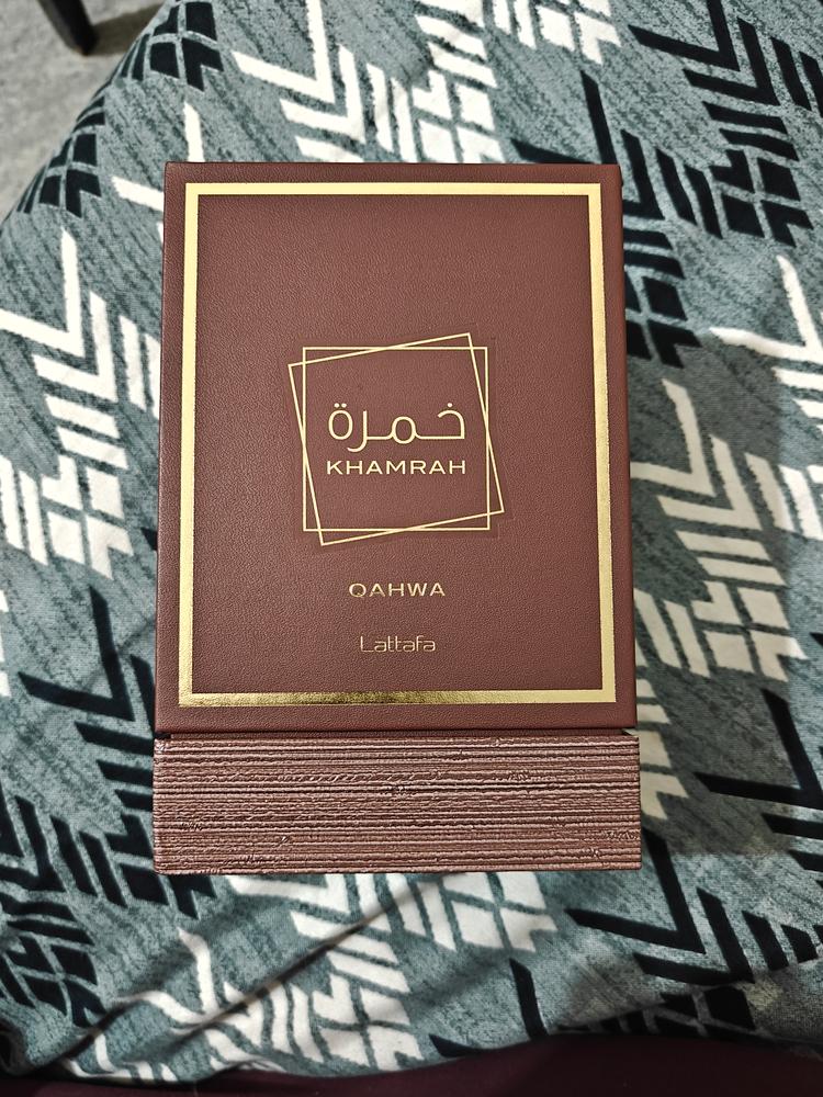 Lattafa Khamrah Qahwa Eau de Parfum - Customer Photo From Arafat 