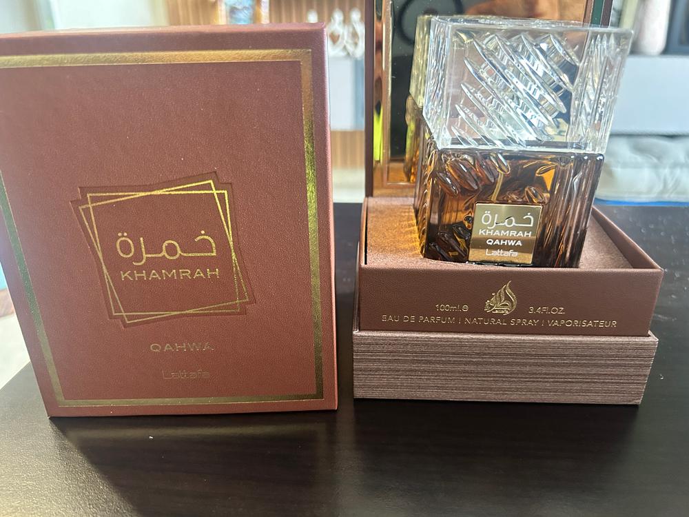 Lattafa Khamrah Qahwa Eau de Parfum - Customer Photo From Vivek