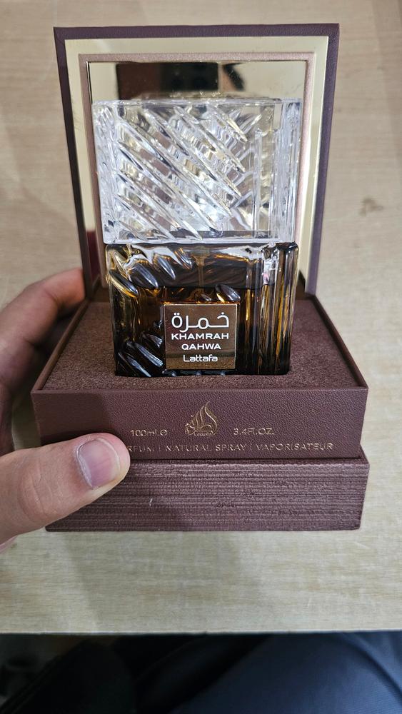 Lattafa Khamrah Qahwa Eau de Parfum - Customer Photo From Varun Attri